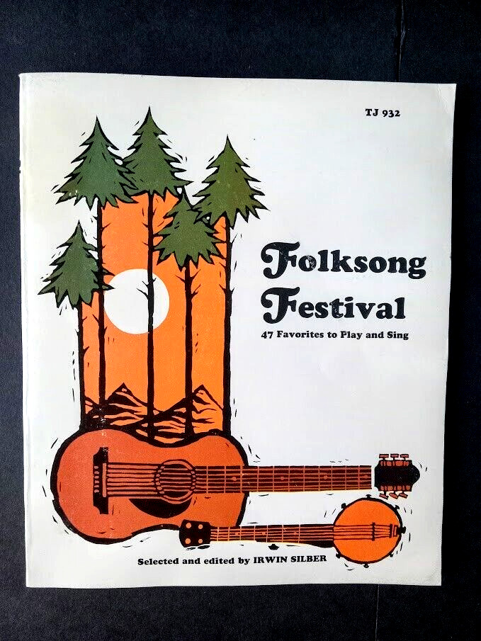 Vintage 1967 Folksong Festival Music Book for Piano & Guitar 47 Songs Softcover