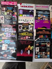 Lot 27 Vintage 1980s Pop Piano Vocal Guitar Sheet Music Songbooks 80&rsquo;s Pop ROCK