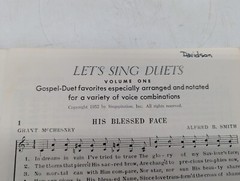 Vtg Sheet Music Lot Gospel Duets Low Voice Solos Let&rsquo;s Sing Duets Treble Trios