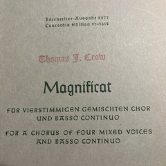 Johann Pachelbel Magnificat Religious Choral Vocal Music Book