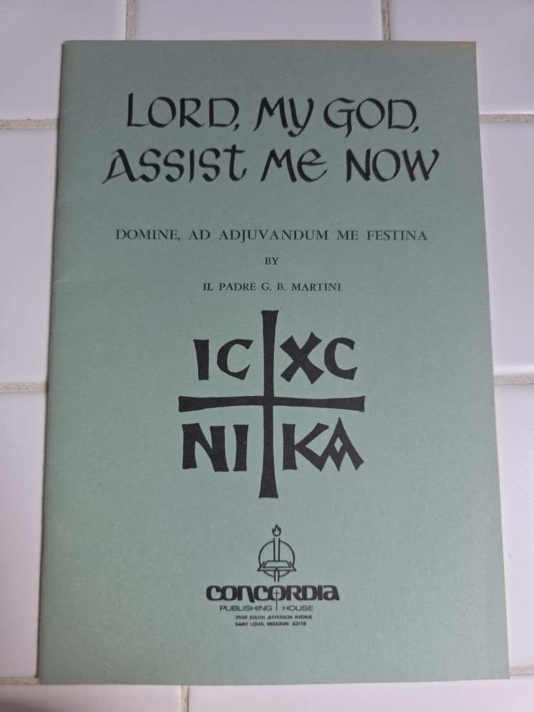 Lord, My God Assist Me Now sheet music Solo Voices SATB Strings,Organ 1958