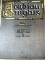 K 1919 9×12 Exotic sheet music ARABIAN NIGHTS INTERMEZZO by Wm. Hewitt