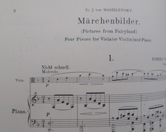 Schirmer&rsquo;s Library Schumann Pictures from Fairyland Opus 113 for Viola and Piano
