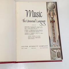 Vintage 1941 Music The Universal Language Hardcover Sheet Music Song Book