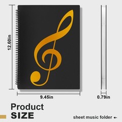 Sheet Music Folder, Sheet Music Page 8.5X 11 Inches, Sheet Music Holder Allow…