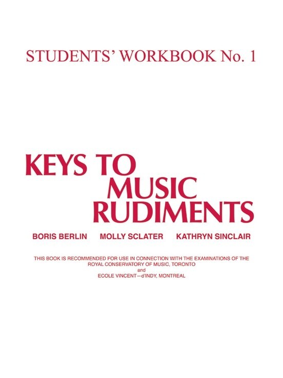 STUDENT&rsquo;S WORKBOOK NO. 1 KEY TO MUSIC RUDIMENTS MUSIC BOOK BRAND NEW ON SALE