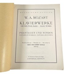 Mozart Phantasien Und Rondos Songbook Piano Solo Universal Edition Austria