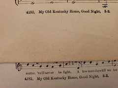 Vintage Sheet Music ~ Stephen C Foster: Old Kentucky Home & Massa&rsquo;s Cold Ground