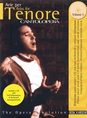 Arias for Tenor Vol 5 Cantolopera Vocal Piano Opera Sheet Music Book CD Pack