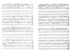 J. S. Bach Canon Sheet Music for SATB Chorus Bass Percussion 1964 Swingle Jazz