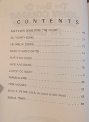 The Best Of John Cougar Mellencamp Songbook 1986 Piano Vocal Guitar Sheet Music
