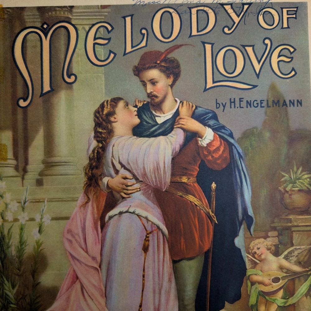 1904 Melody of Love Sheet Music H. Engelmann Richard C. Dillmore Theo Presser PA