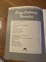 Columbia’s Chord organ library volume 1 easy listening favorites No Writing