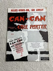 Vintage Sheet Music Can Can Cale Porter Abe Burrows