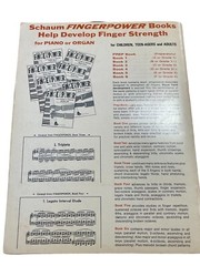 Vintage 1960s John W. Schaum Fingerpower Piano Organ Book Two Music Sheet 1968
