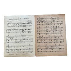 Makin Faces At The Man In The Moon VTG Sheet Music Vincent Lopez Cover Ukulele