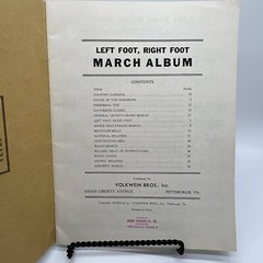 Left Foot Right Foot March Album for Piano Sheet Music Vintage 56 pages
