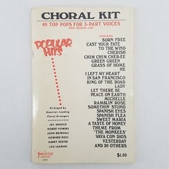 1963 Choral Kit 40 Top Pops for 3-Part Voices Popular Hits Songbook – NO MARKS