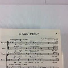 Magnificat and Nunc Demittis in C Op 115 Stanford Choral Sheet Music Octavo Lot