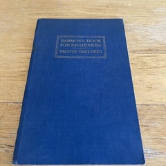 1916 Harmony Book For Beginners – 144 Pages – Antique Book Preston Ware Orem