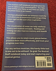 The Music Staff Notebook: Songwriting Manuscript Paper For Capturing Music Ideas