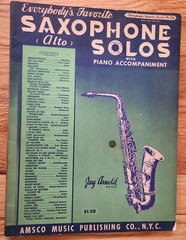 Saxophone Solos (Alto) with Piano Sheet Music #30 Amsco 1940 128 pages