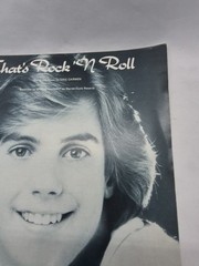 1976 Sheet Music ~ THAT’S ROCK ‘N ROLL ~ Shaun Cassidy, Eric Carmen ~