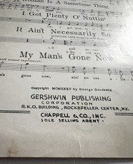1935 Porgy and Bess SUMMERTIME Sheet Music George Gershwin A Minor/B Minor