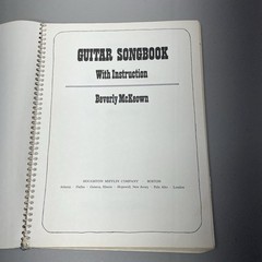 Guitar Songbook With Instruction Beverly McKeown Sheet Music Book Lyrics Words