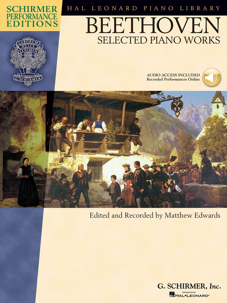 Beethoven Selected Piano Works Solo Sheet Music G Schirmer Book Online Audio