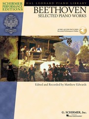 Beethoven Selected Piano Works Solo Sheet Music G Schirmer Book Online Audio