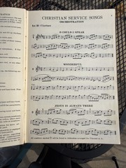 Orchestration Christian Service Songs Lot Of 7 Cello Bass Cornets Trombone Clar