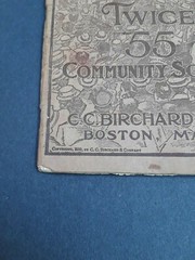 Twice 55 Community Songs I hear America Singing 1919 C C Birchard & Co Boston