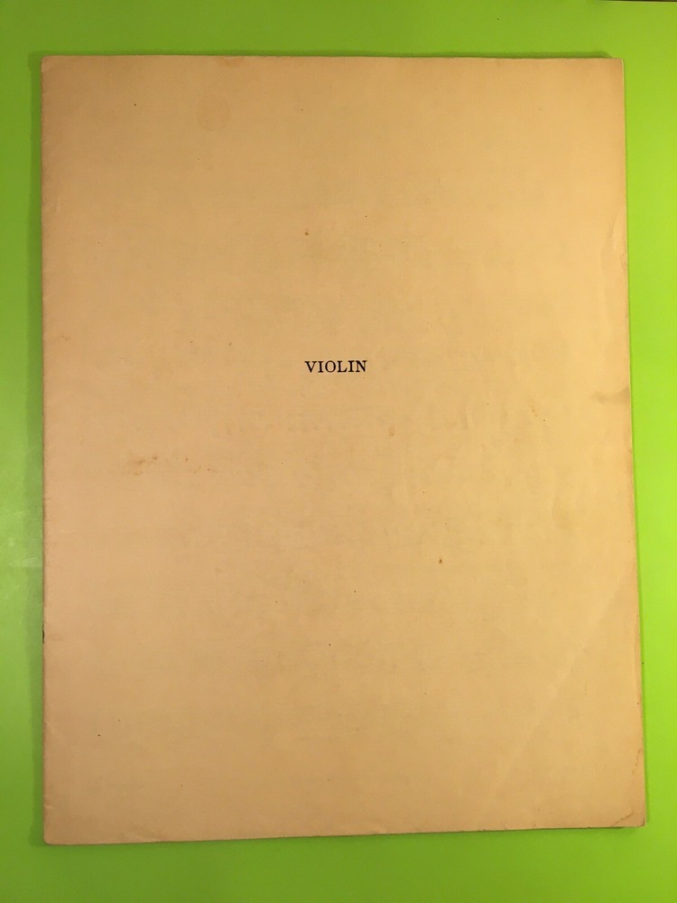7 Sonatinas for Violin, Vintage 1914 sheet music booklet, 19 pages, some writing