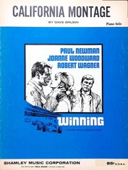 California Montage Sheet Music Winning Paul Newman Robert Wagner 1969 Film