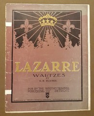 1901 Lazarre Waltzes Vintage Piano Sheet Music by H.B. Blanke