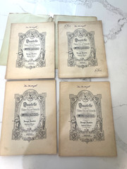 8 Antique Beethoven String Quartets Edition Peters Leipzig Complete Performance