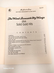 THE WIND BENEATH MY WINGS plus SOLID GOLD HITS – EASY PIANO – DAN COATES-BOOK 10