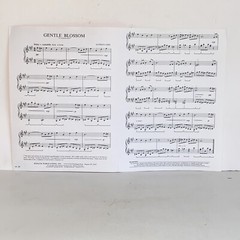 Vintage 1989 Gentle Blossom Piano Solo Sheet Music by Alfred Cahn