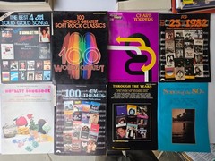 Lot 27 Vintage 1980s Pop Piano Vocal Guitar Sheet Music Songbooks 80&rsquo;s Pop ROCK