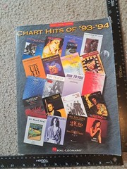 Hal Leonard Chart Hits Of 93 94 Piano Vocal Guitar Songbook Sheet Music PB