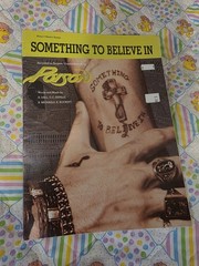 Something To Believe In Sheet Music Poison Piano, Vocal, Guitar 1990 Vintage