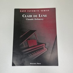 Clair De Lune By Claude Debussy * Easy Favorite Series 1991 Minstrel Press