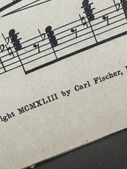 Prokofieff Marche from Opera Love for Three Oranges Piano Voice Sheet Music 1943