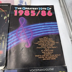 Greatest Hits 1980s Guitar Piano Songbook Lot Tablature MTV Journey Jackson MORE