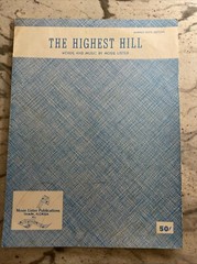 The Highest Hill – Mosie Lister – Sheet Music 1956