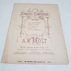 Nightfall in the Forest by A.W. Holt 1886 Sheet Music