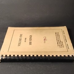 Volume One Over 1000 Songs Spiral Bound Voice Solo Popular Sheet Music Book