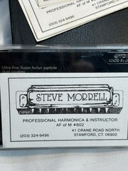 Harmonica Musician Steve Morrell Lot Featured on Hohner Poster