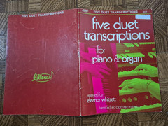2 BKS: FIVE DUET TRANSCRIPTIONS FOR PIANO & ORGAN Eleanor Whitsett 1970 Lillenas
